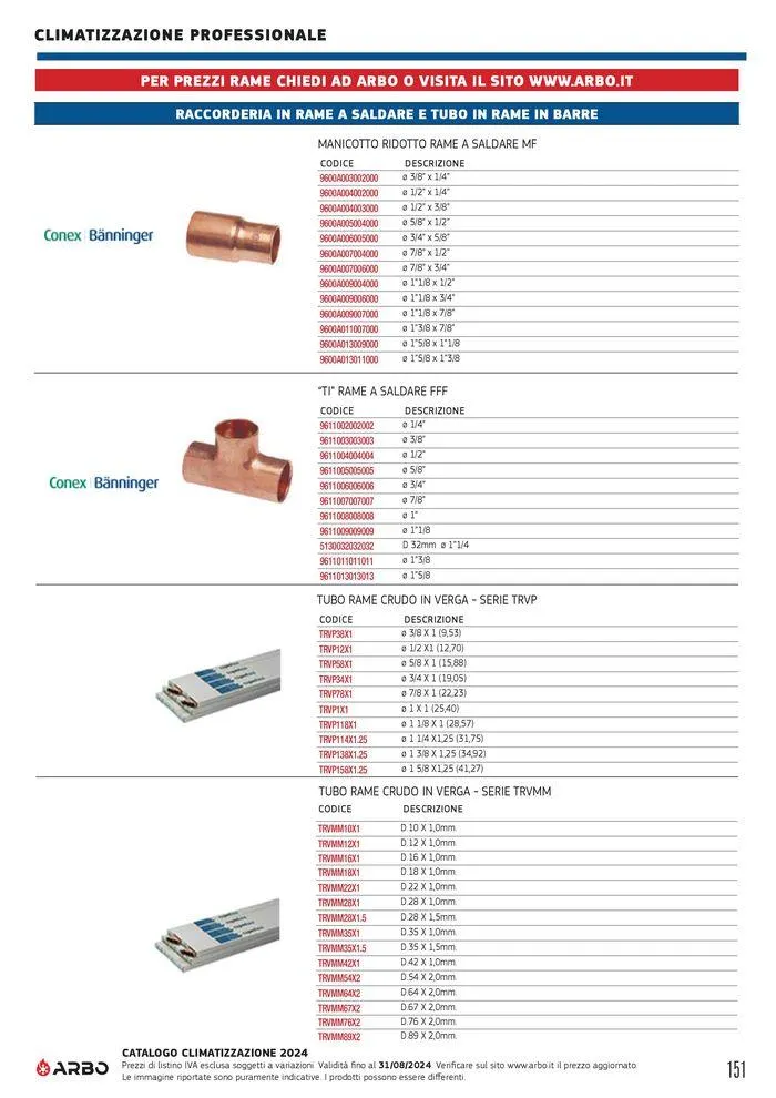 Catalogo climatizzazione 2024 da 17 maggio a 31 dicembre di 2024 - Pagina del volantino 151