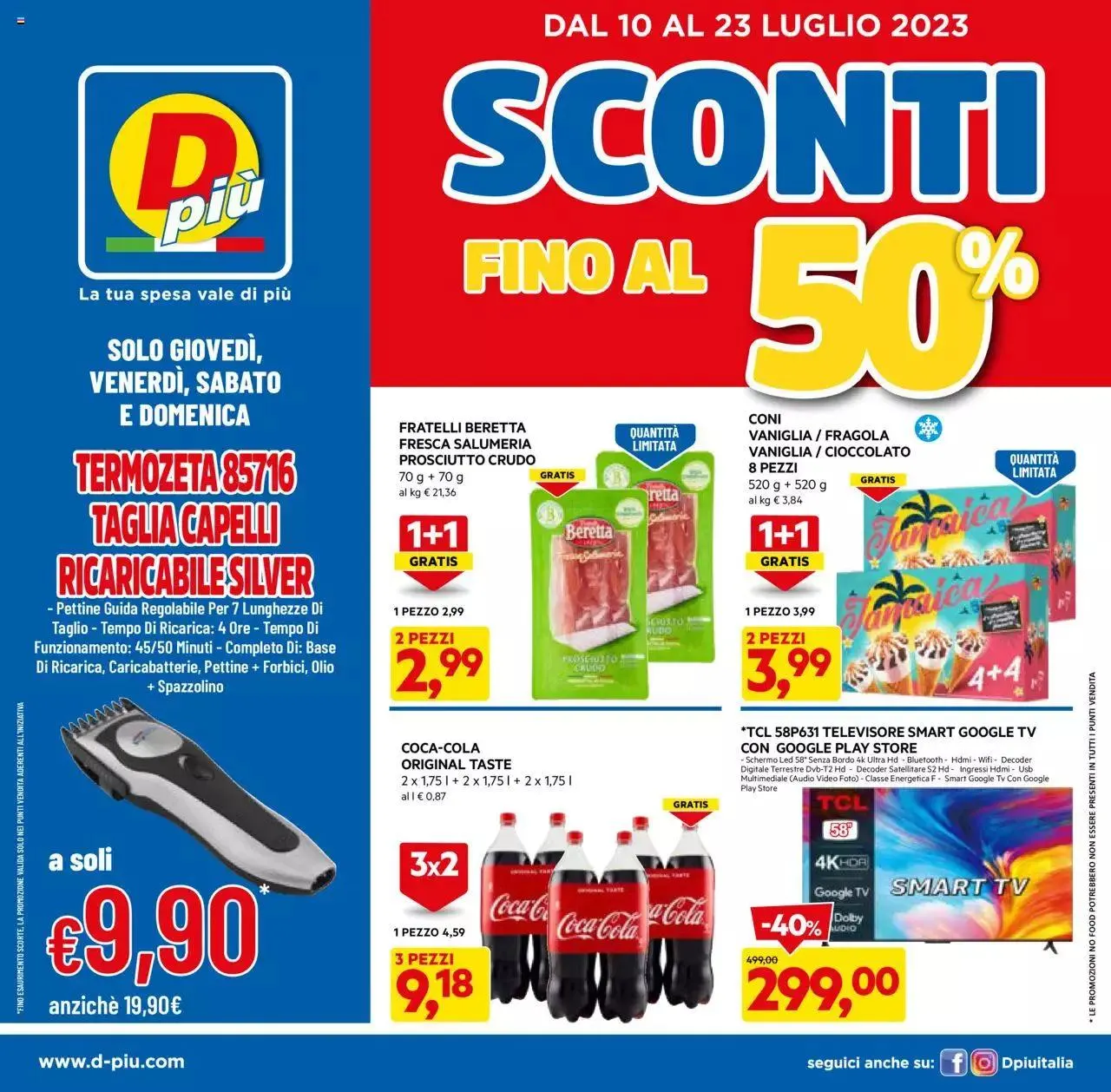 Volantino D Più da 10 luglio a 23 luglio di 2023 - Pagina del volantino 1