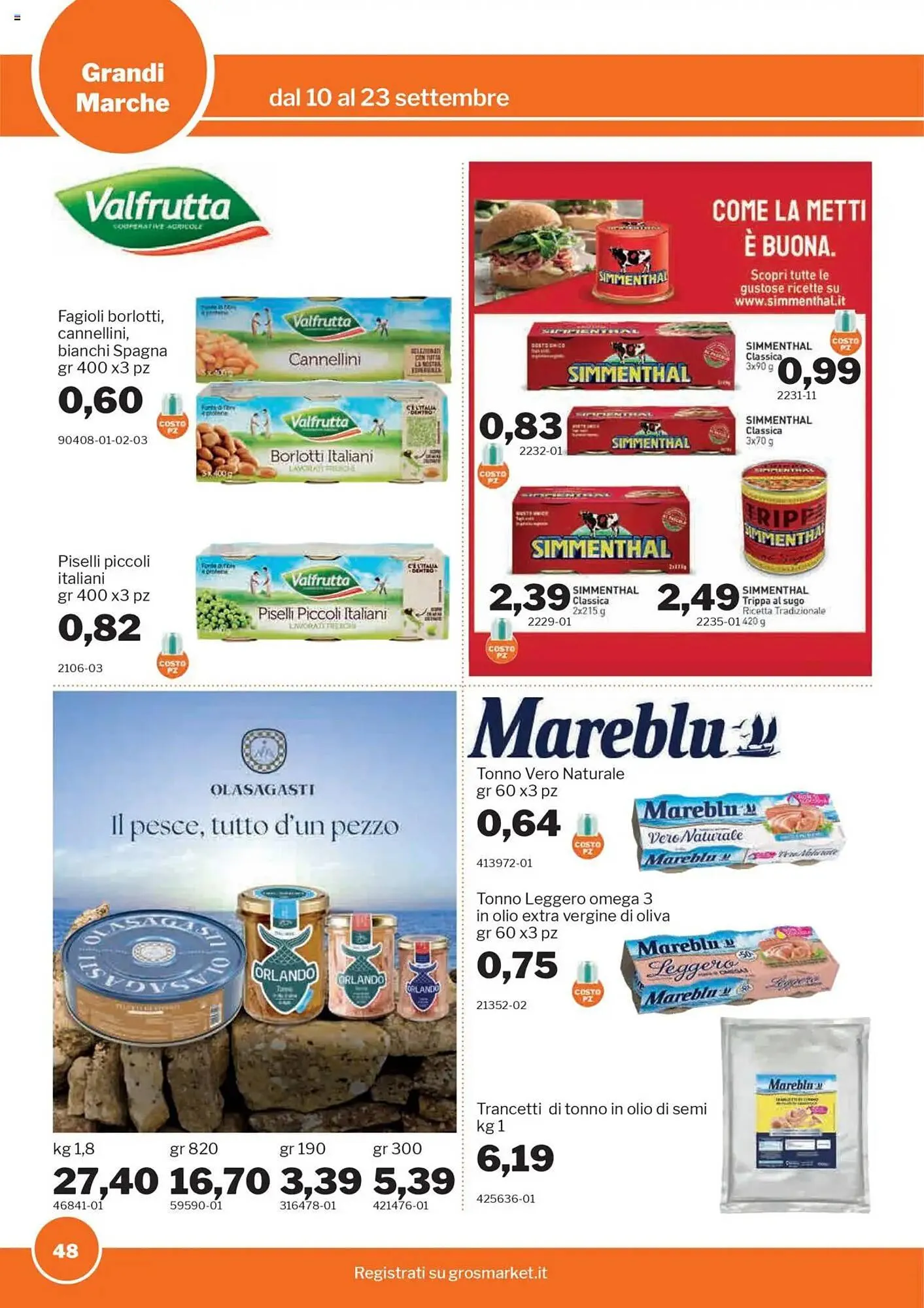 Volantino GrosMarket da 10 settembre a 23 settembre di 2025 - Pagina del volantino 48