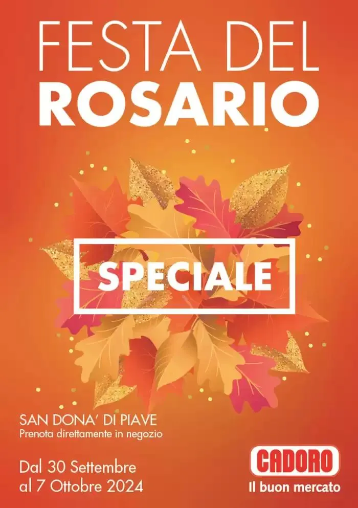Festa dek rosario da 30 settembre a 7 ottobre di 2024 - Pagina del volantino 1