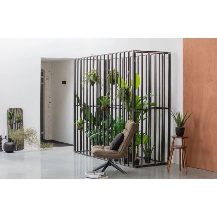 Vaso in metallo nero