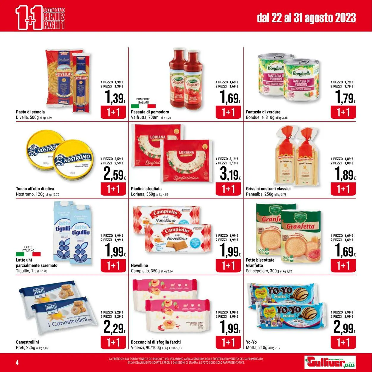 Gulliver Volantino attuale da 22 agosto a 31 agosto di 2023 - Pagina del volantino 4