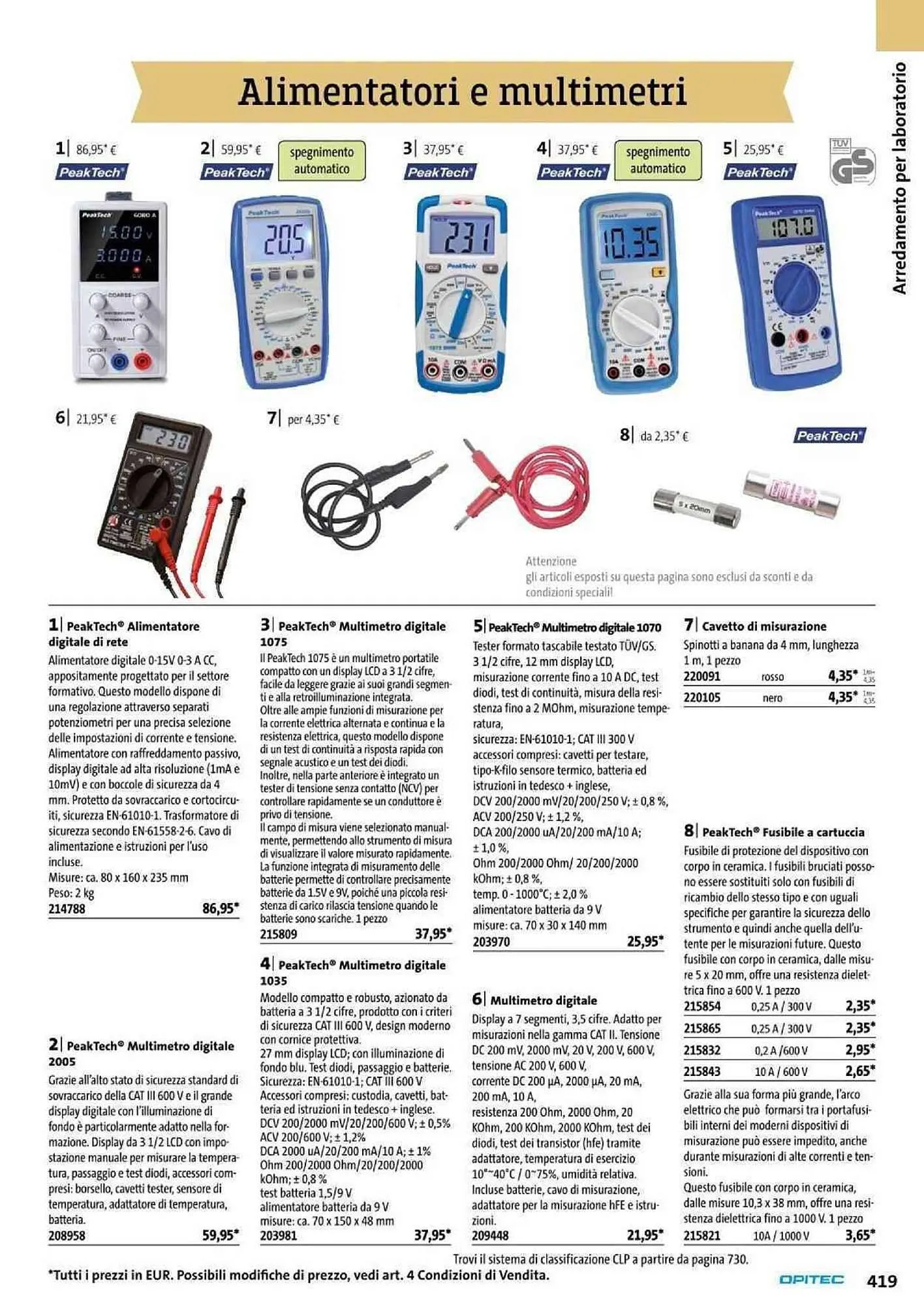 Volantino Opitec da 6 gennaio a 31 agosto di 2024 - Pagina del volantino 419