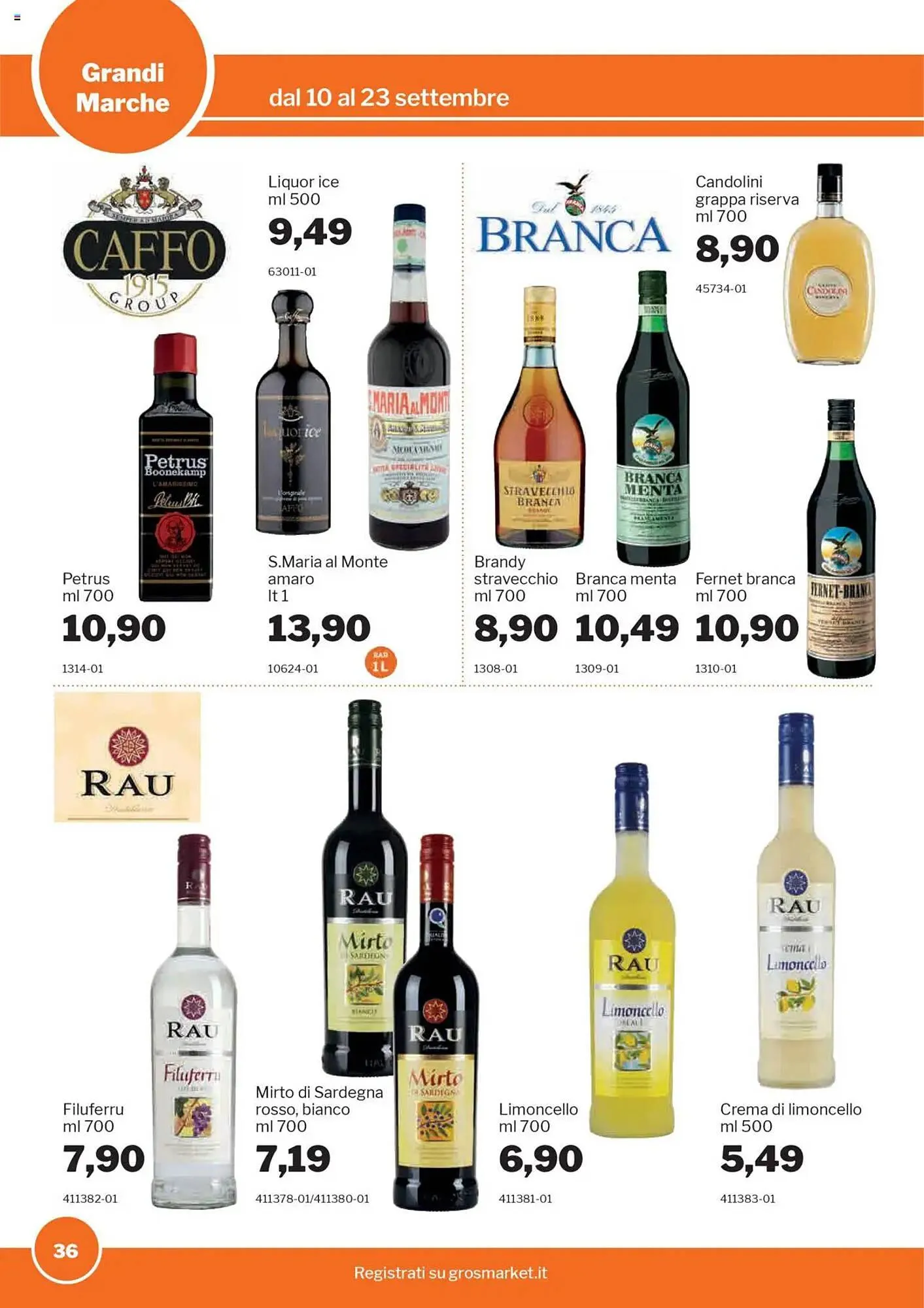 Volantino GrosMarket da 10 settembre a 23 settembre di 2025 - Pagina del volantino 36