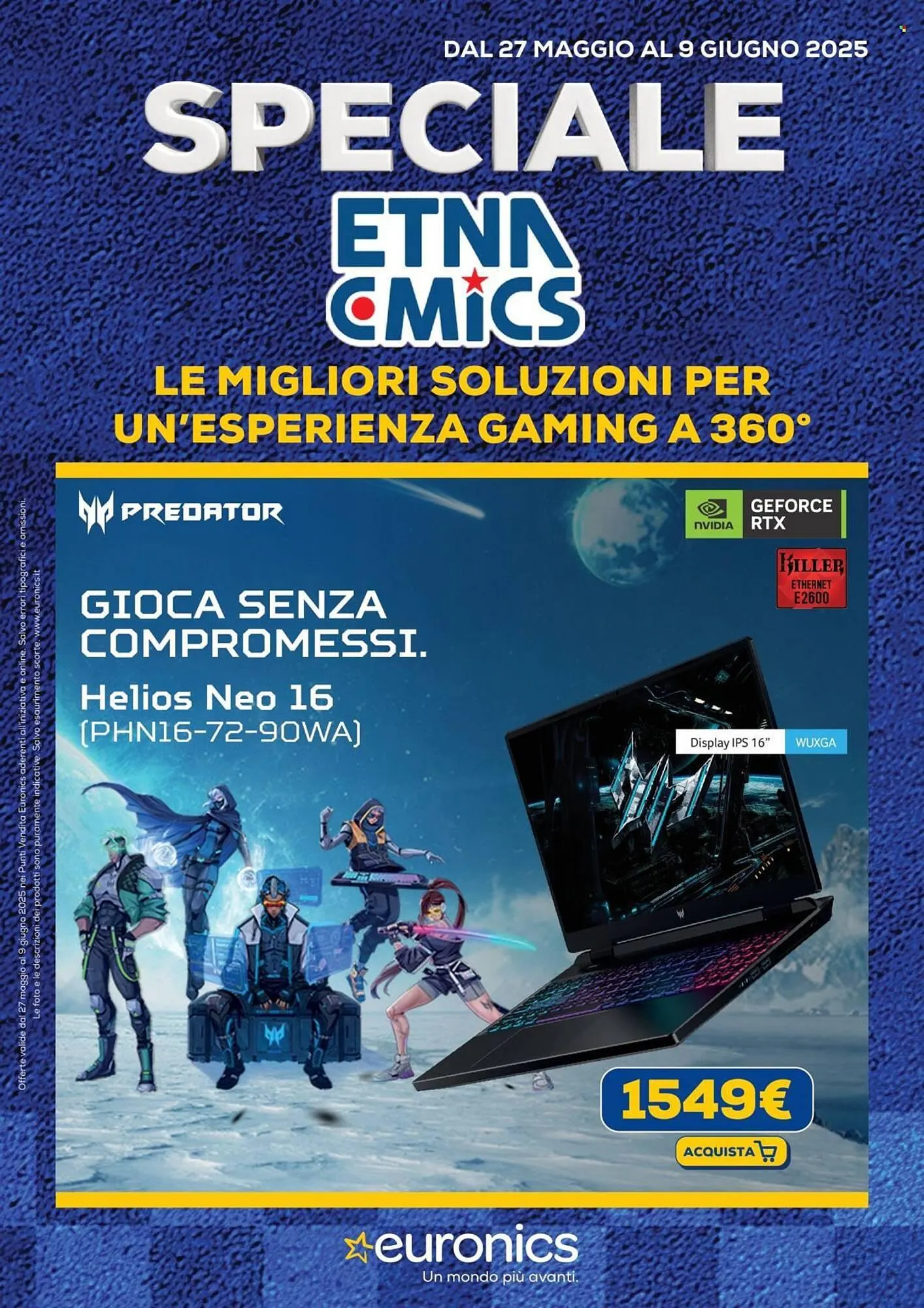 Volantino Euronics da 27 maggio a 9 giugno di 2025 - Pagina del volantino 1