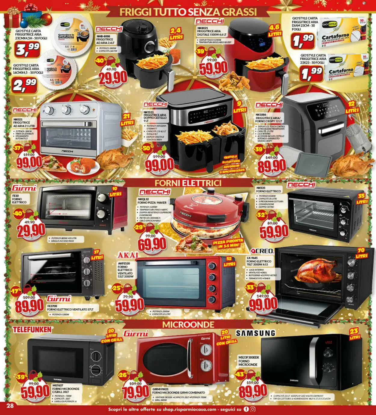 Risparmio Casa Volantino attuale da 25 novembre a 17 dicembre di 2023 - Pagina del volantino 28