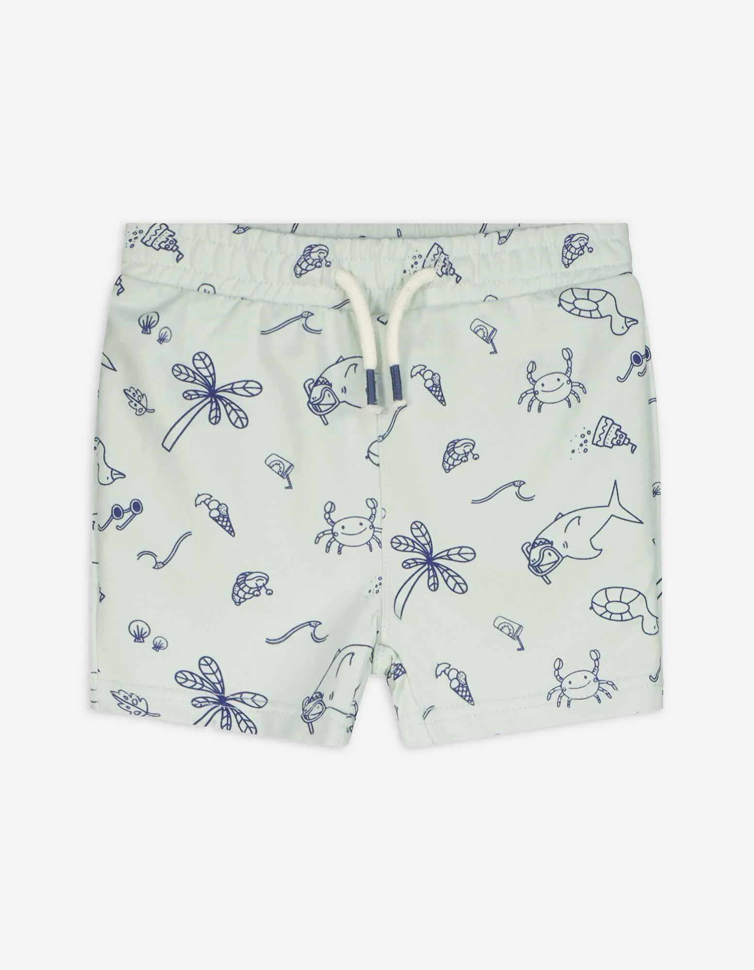 Pantaloncini - Motivo allover - verde chiaro