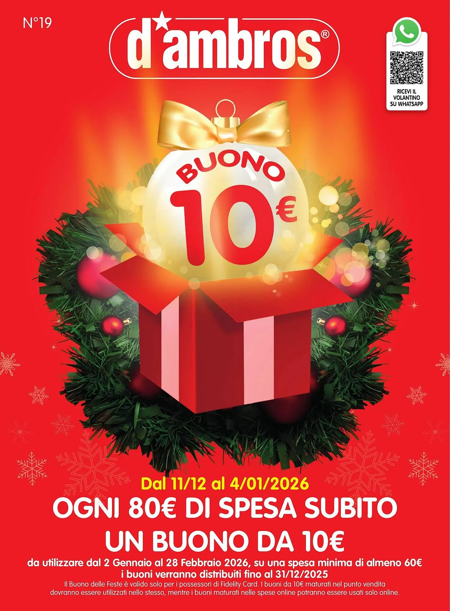 Volantino D'Ambros da 11 dicembre a 4 gennaio di 2026 - Pagina del volantino 1