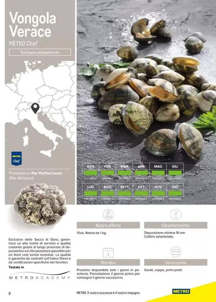 Catalogo Frutti di mare da 2 gennaio a 31 luglio di 2025 - Pagina del volantino 9