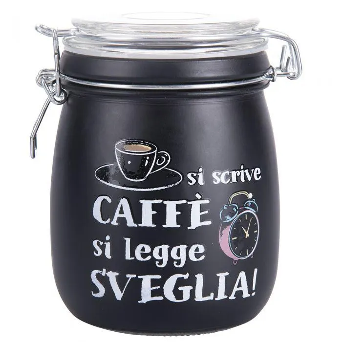 Barattolo caffè 800 ml in vetro, Si scrive si legge