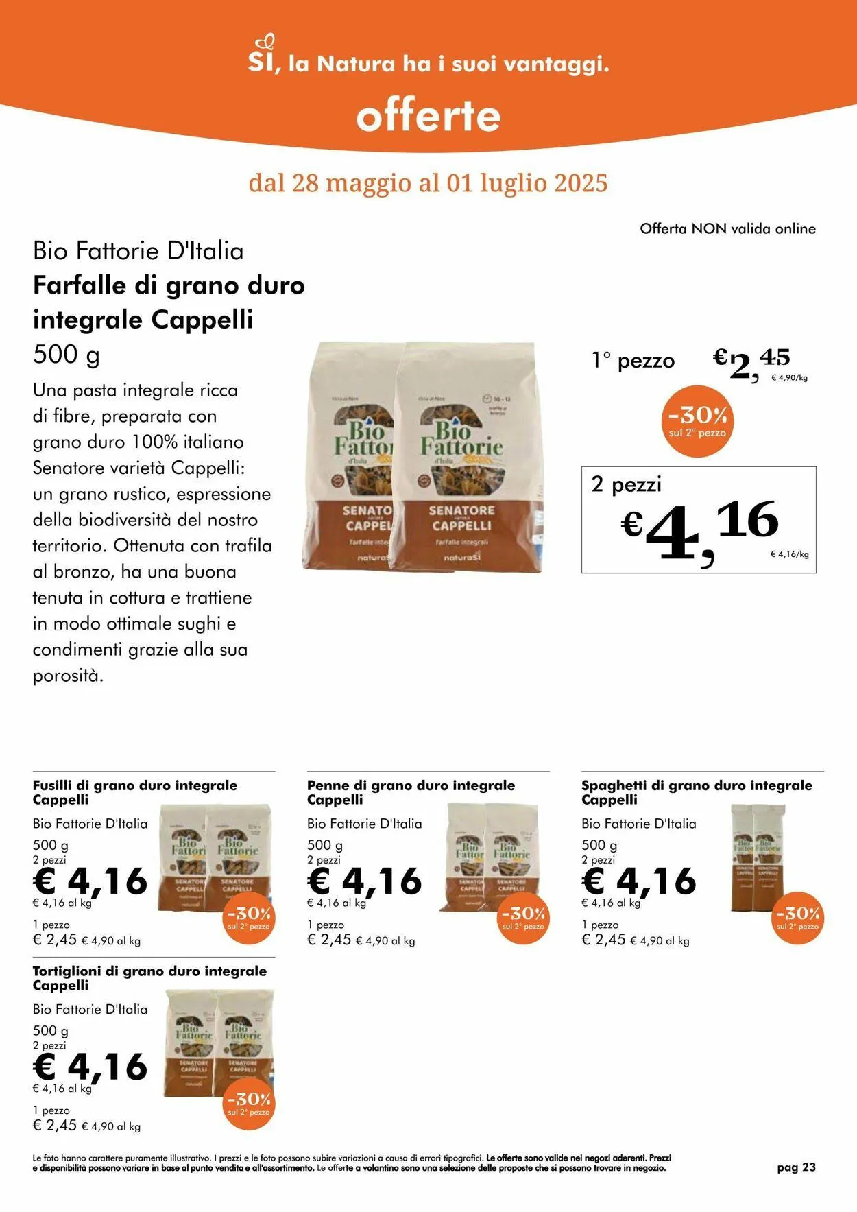 Natura Sì Volantino attuale da 8 luglio a 22 luglio di 2025 - Pagina del volantino 23