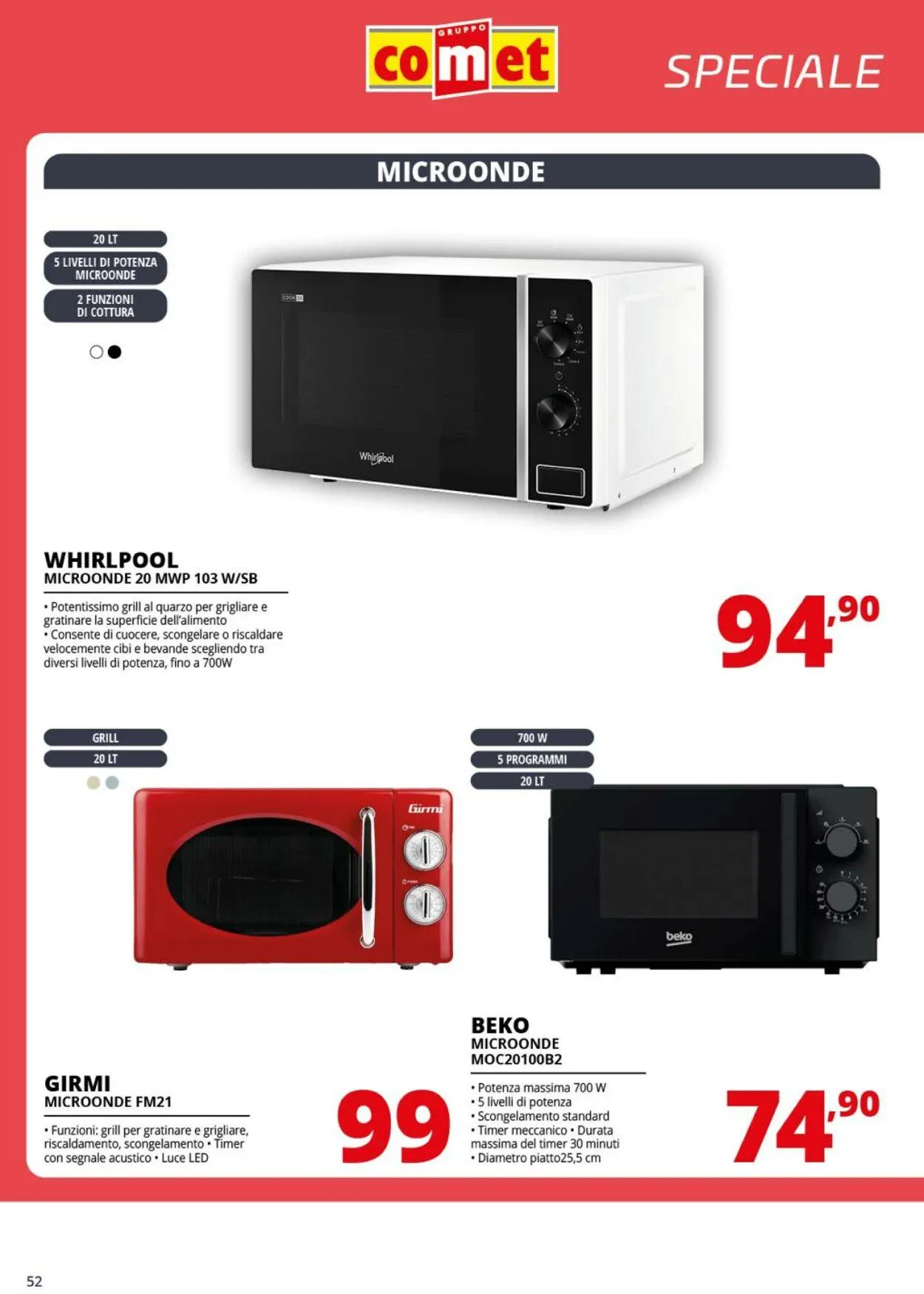 Comet Volantino attuale da 22 agosto a 11 settembre di 2025 - Pagina del volantino 52