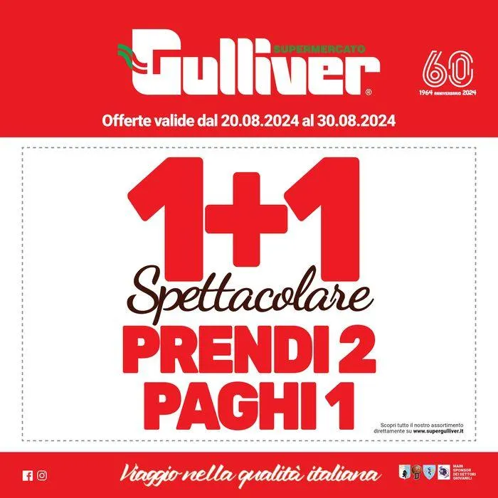 1+1 da 20 agosto a 30 agosto di 2024 - Pagina del volantino 1