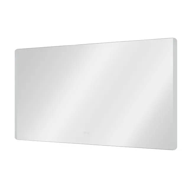 Specchio con illuminazione integrata bagno rettangolare SENSEA L 120 x H 70 x P 3 cm grigio / argento
