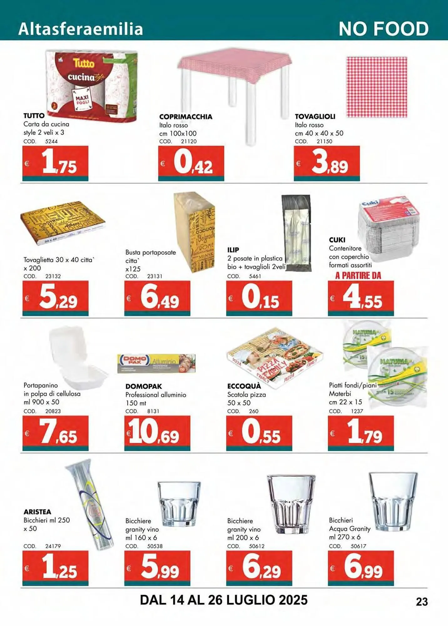 Volantino Altasfera da 14 luglio a 26 luglio di 2025 - Pagina del volantino 23