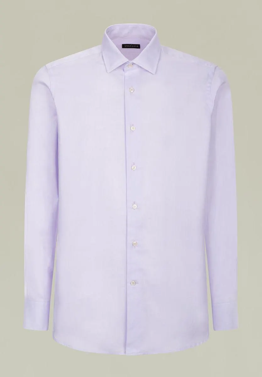 Camicia glicine cotone panama slim