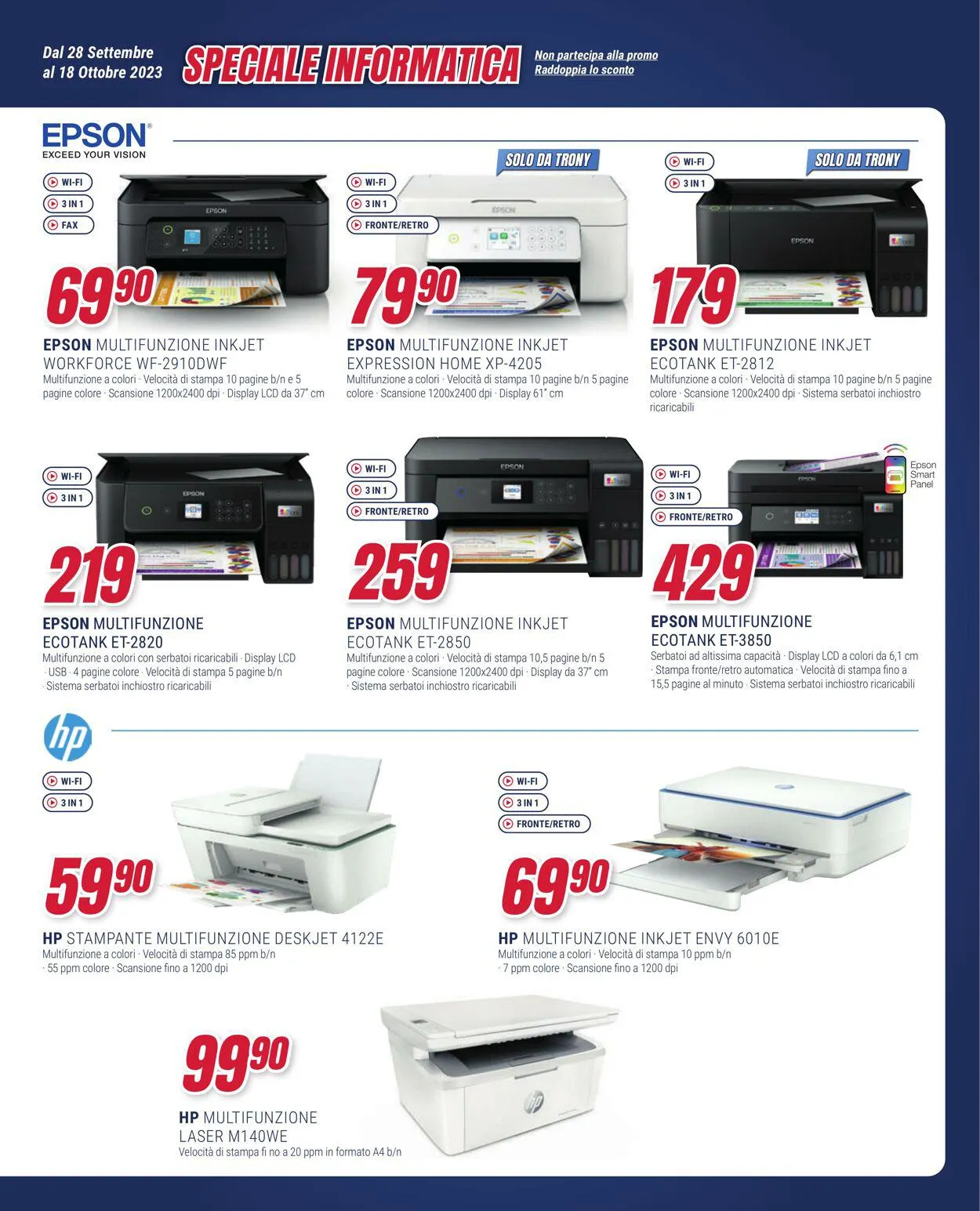 Trony - Roma Volantino attuale da 28 settembre a 18 ottobre di 2023 - Pagina del volantino 20