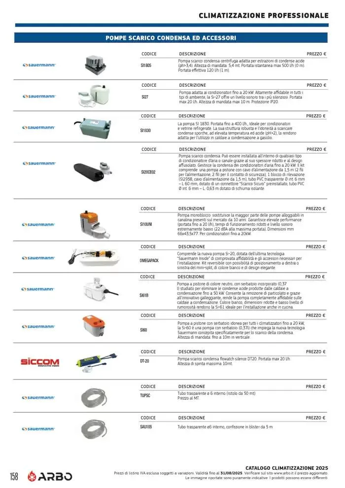Catalogo Climatizzazione 2025 da 1 gennaio a 31 dicembre di 2025 - Pagina del volantino 148