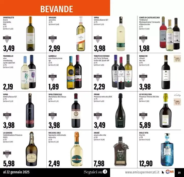 Tanti prodotti a 0.99 da 9 gennaio a 22 gennaio di 2025 - Pagina del volantino 21