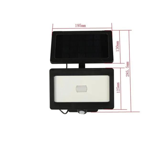 Proiettore solare Thos nero IP44 1000 Lumen INSPIRE