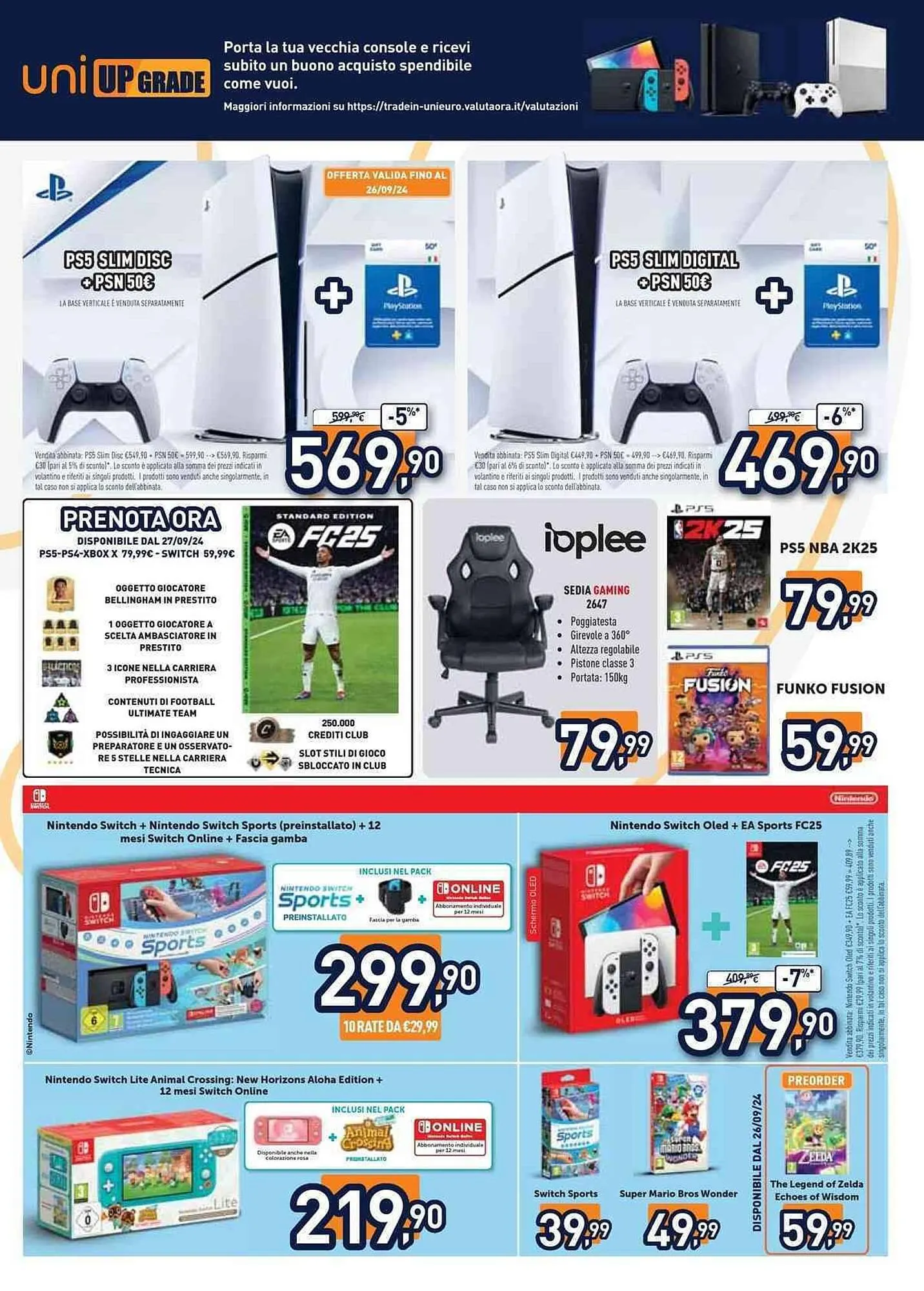 Volantino Unieuro da 20 settembre a 3 ottobre di 2024 - Pagina del volantino 28