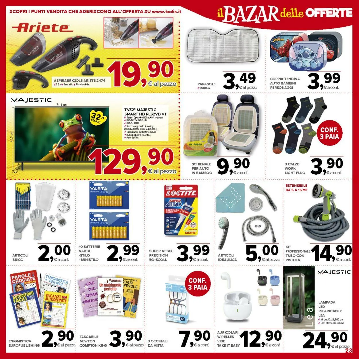 Todis Volantino attuale da 20 agosto a 3 settembre di 2025 - Pagina del volantino 23