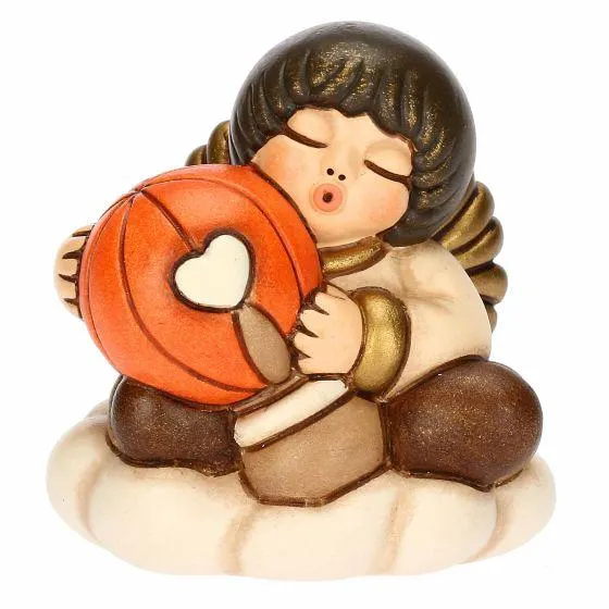 My Angel su nuvola con mongolfiera in ceramica