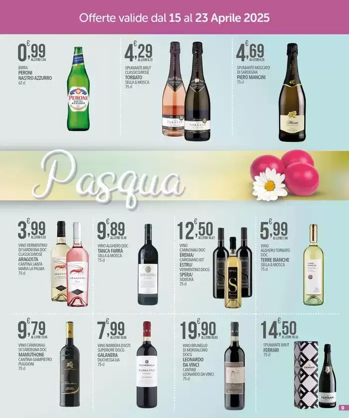 Buona Pasqua da 15 aprile a 23 aprile di 2025 - Pagina del volantino 9