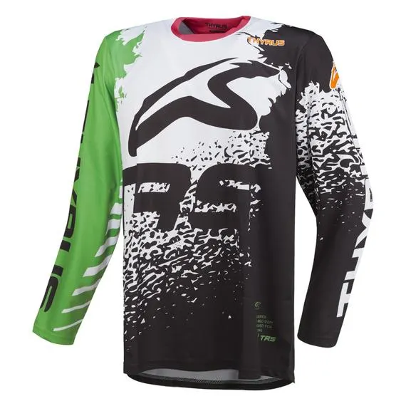 Maglia da cross Blunt Scratch Arancione/Bianco/Verde