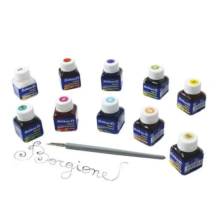 Inchiostro di china pelikan - 10 colori