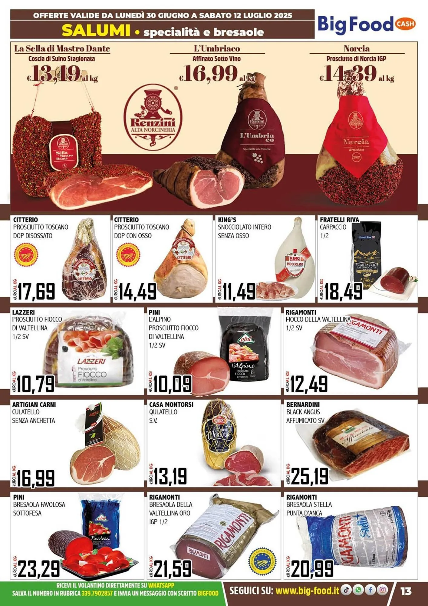 Volantino Big Food da 30 giugno a 12 luglio di 2025 - Pagina del volantino 13