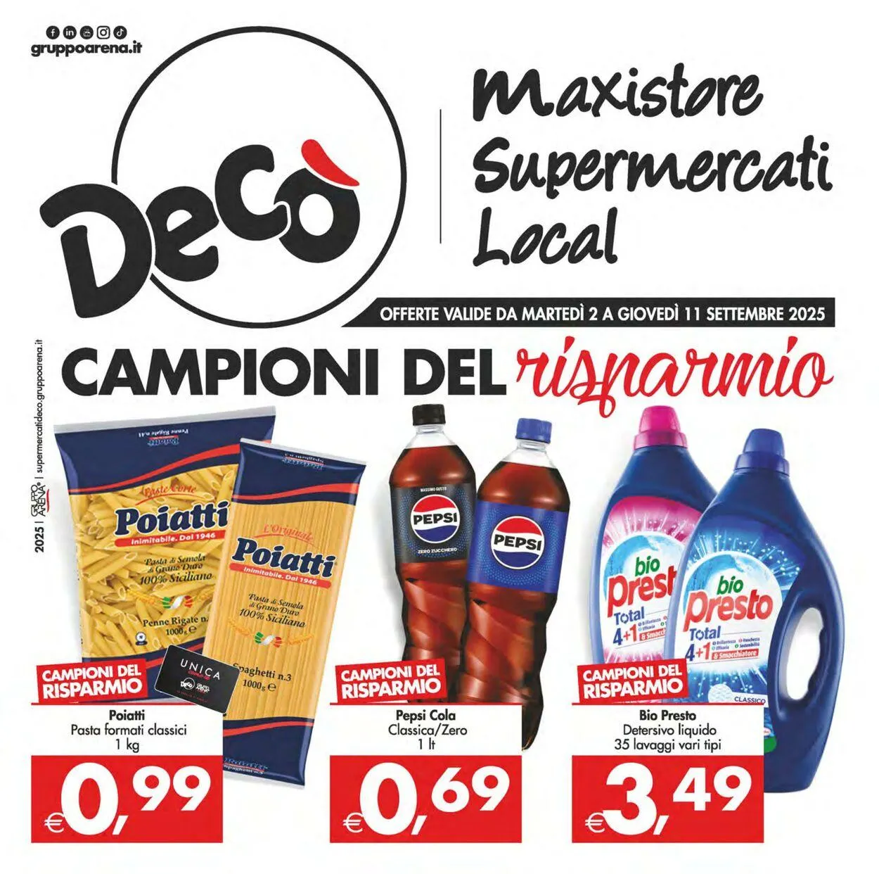 Deco Volantino attuale da 2 settembre a 11 settembre di 2025 - Pagina del volantino 1