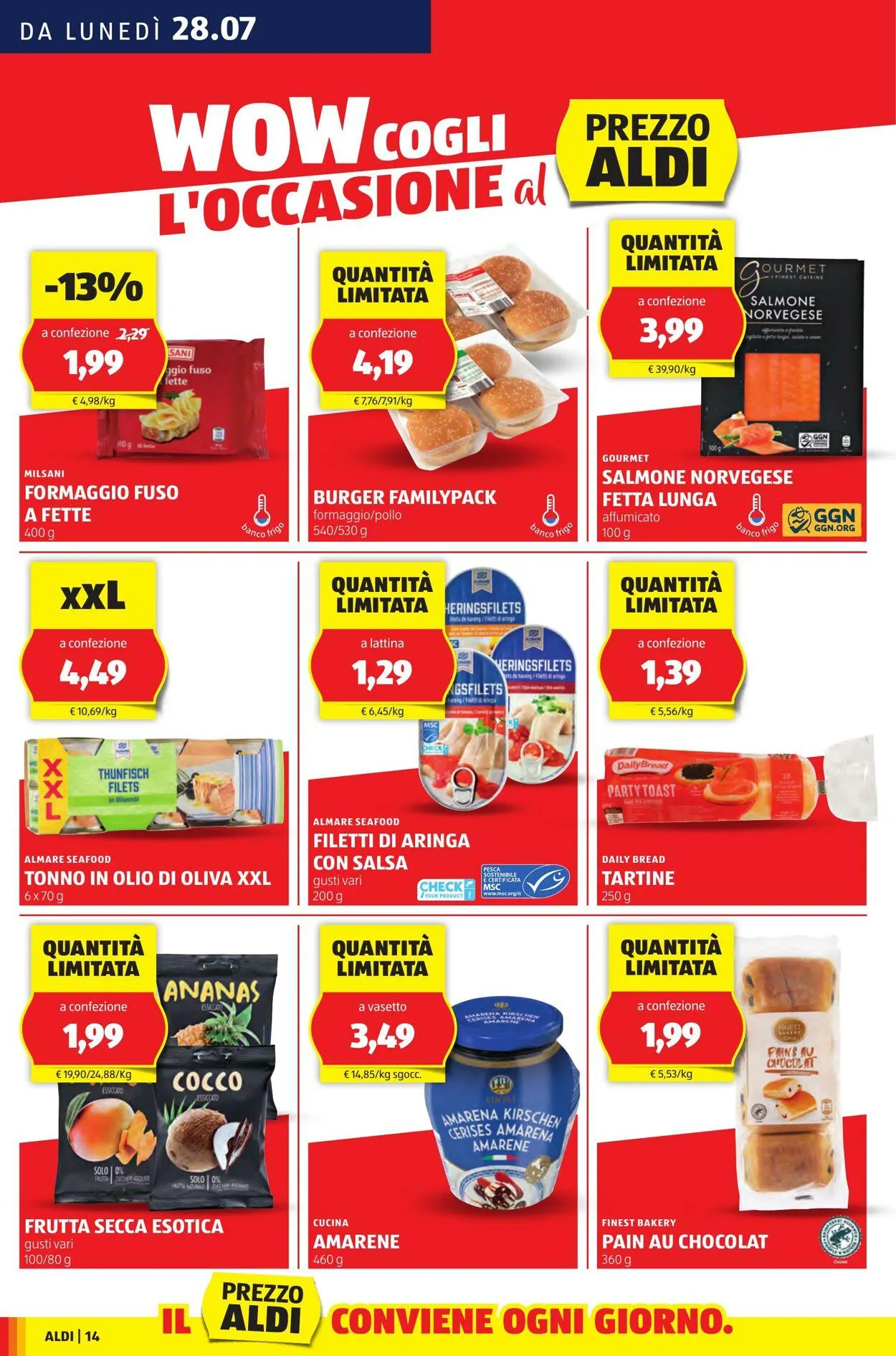 Aldi Volantino attuale da 28 luglio a 3 agosto di 2025 - Pagina del volantino 14