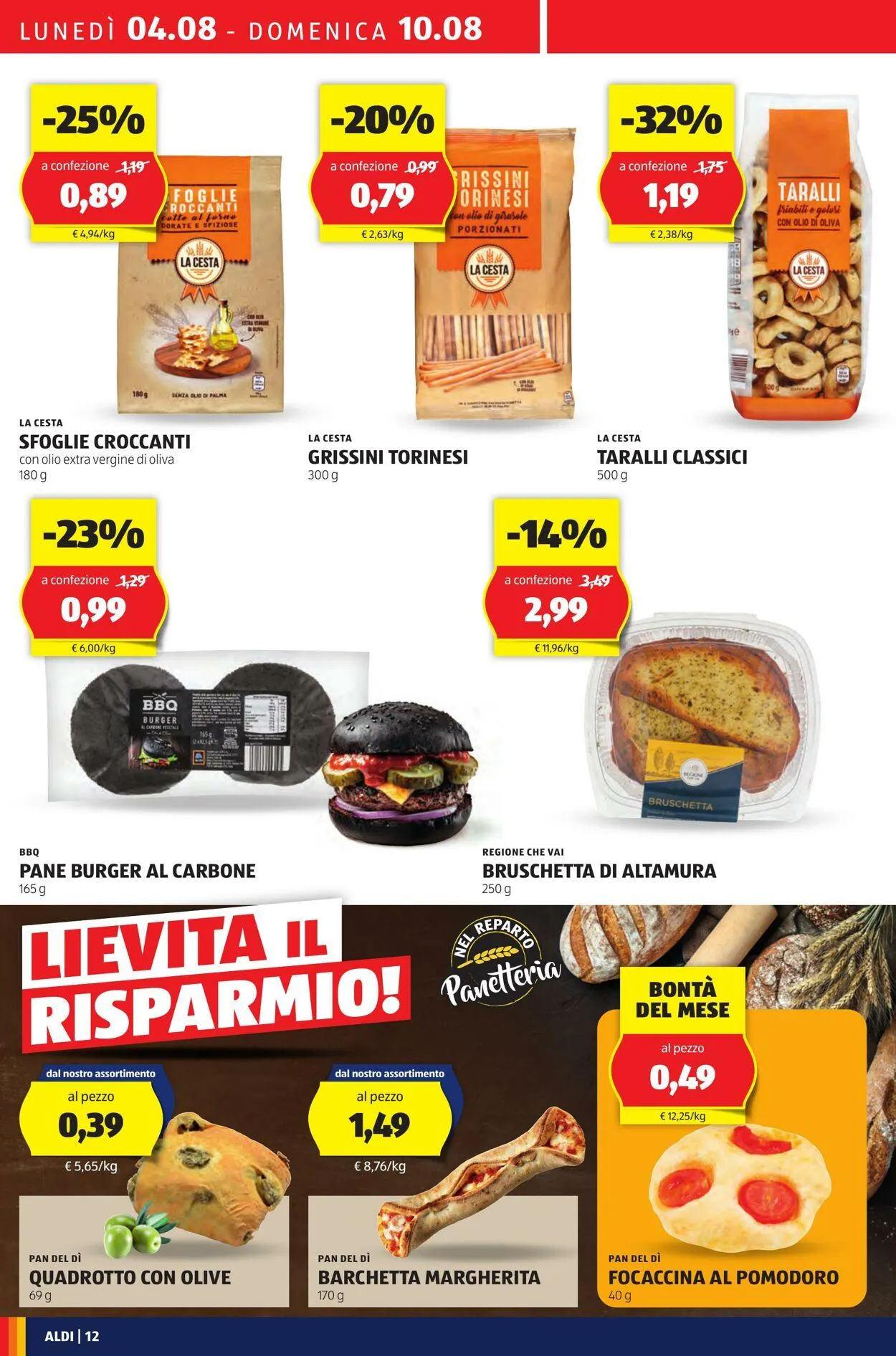 Aldi Volantino attuale da 4 agosto a 10 agosto di 2025 - Pagina del volantino 12