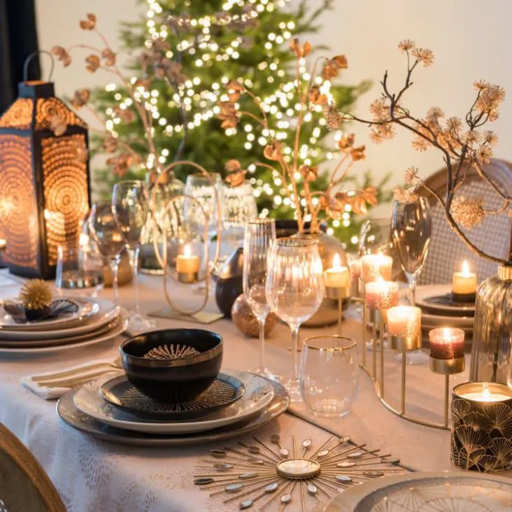 Bicchiere da vino in vetro e filo dorato - Lotto di 6