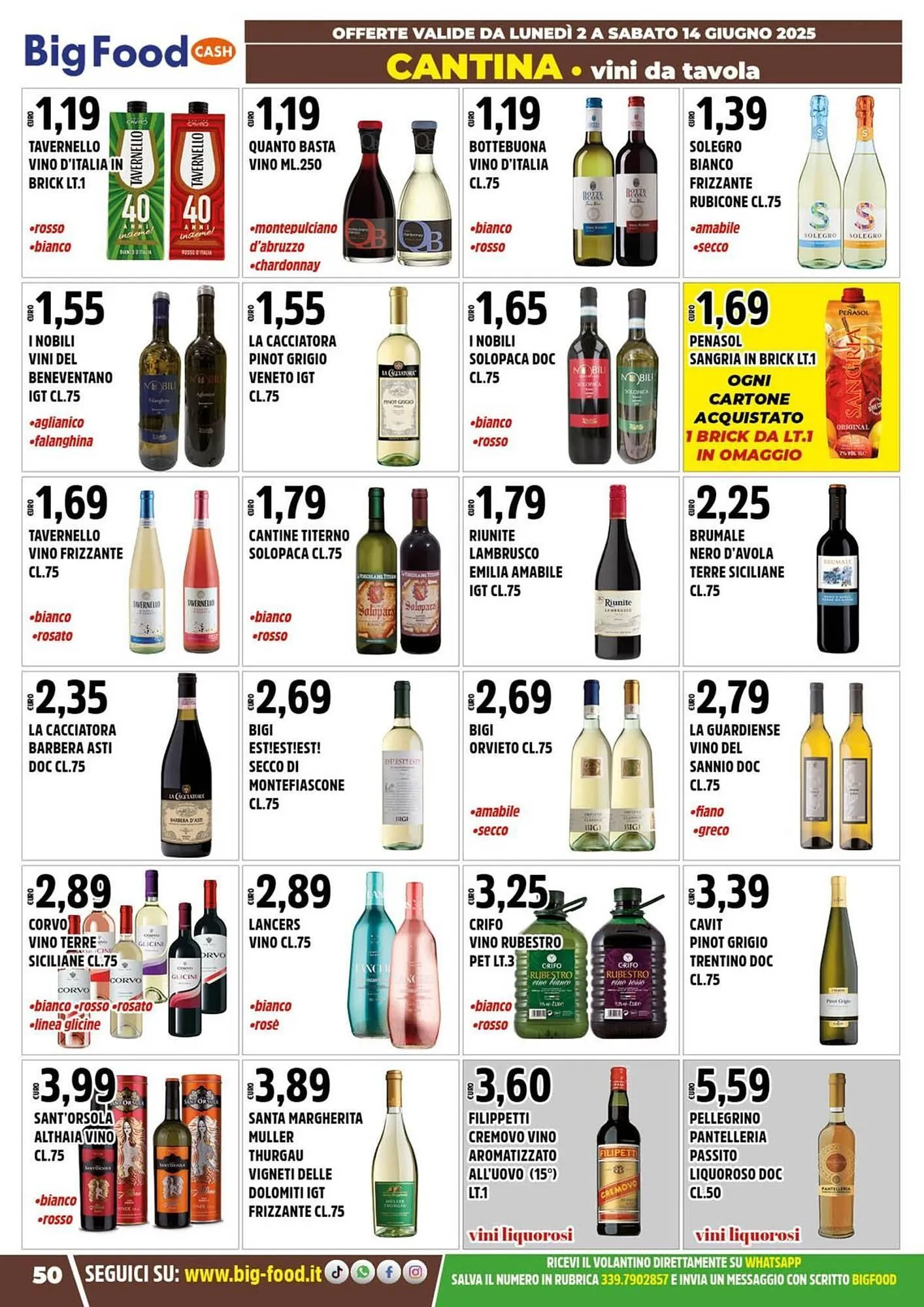 Volantino Big Food da 2 giugno a 14 giugno di 2025 - Pagina del volantino 50