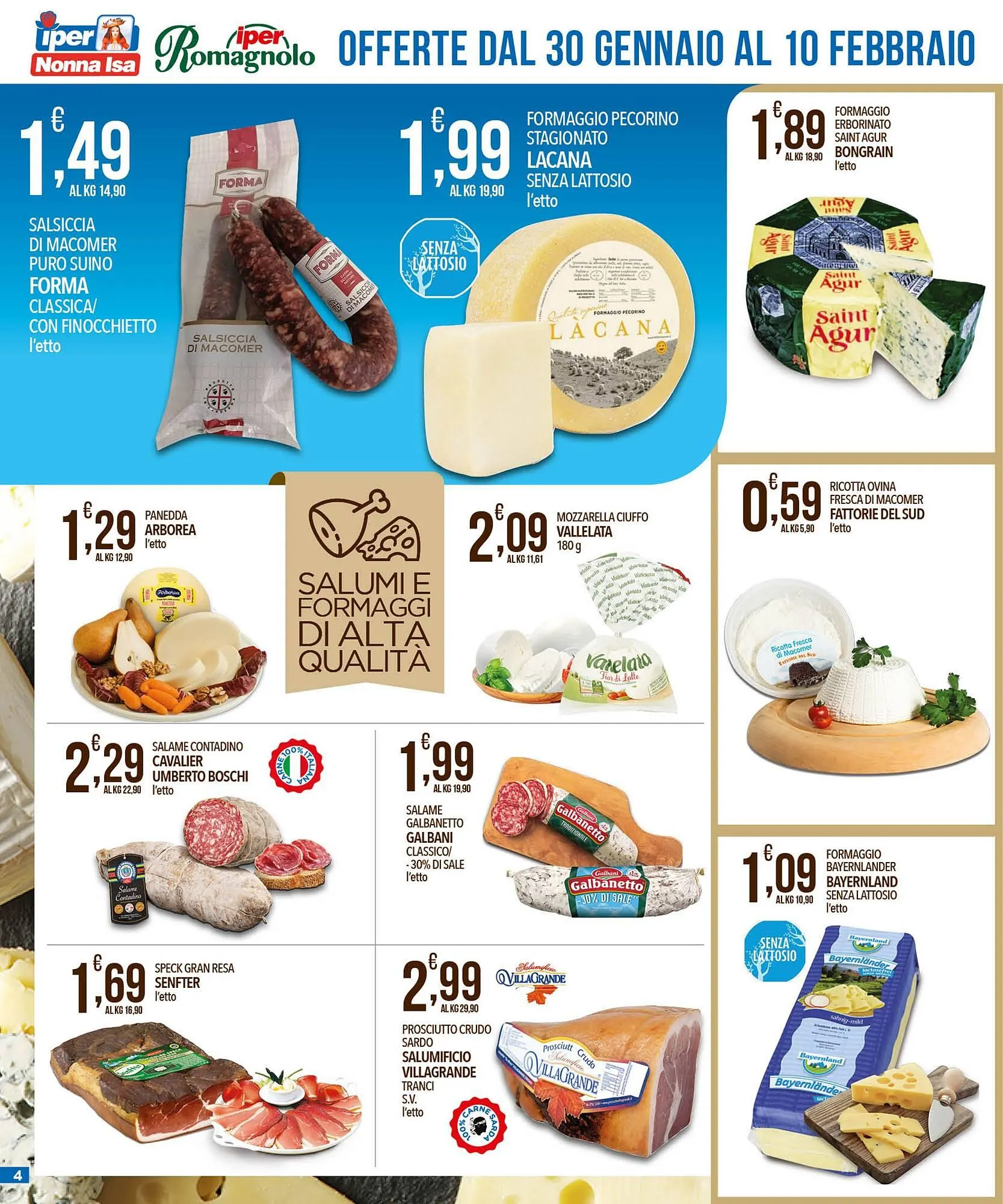 Volantino Iper Romagnolo da 30 gennaio a 10 febbraio di 2025 - Pagina del volantino 4