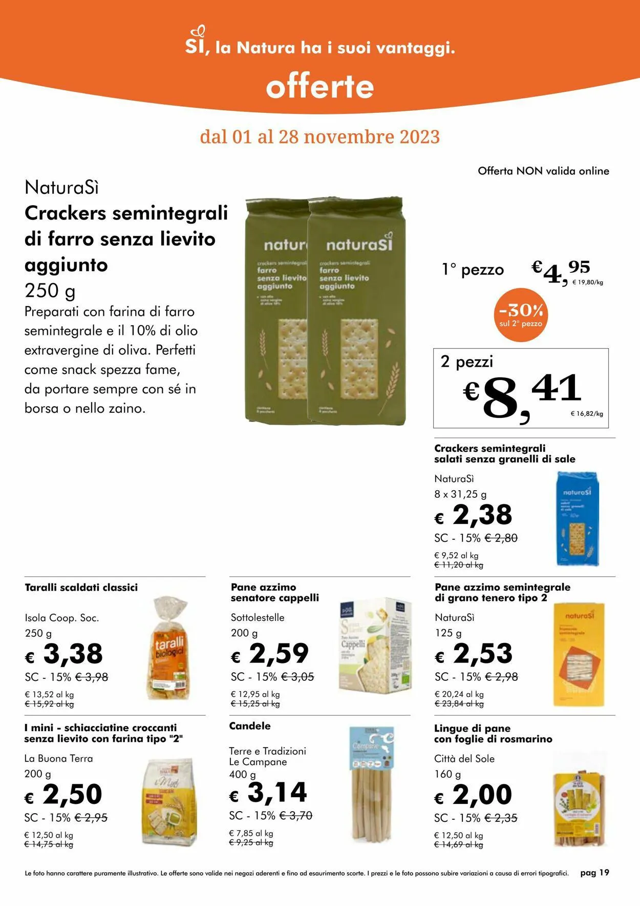 Natura Sì Volantino attuale da 25 ottobre a 8 novembre di 2023 - Pagina del volantino 19