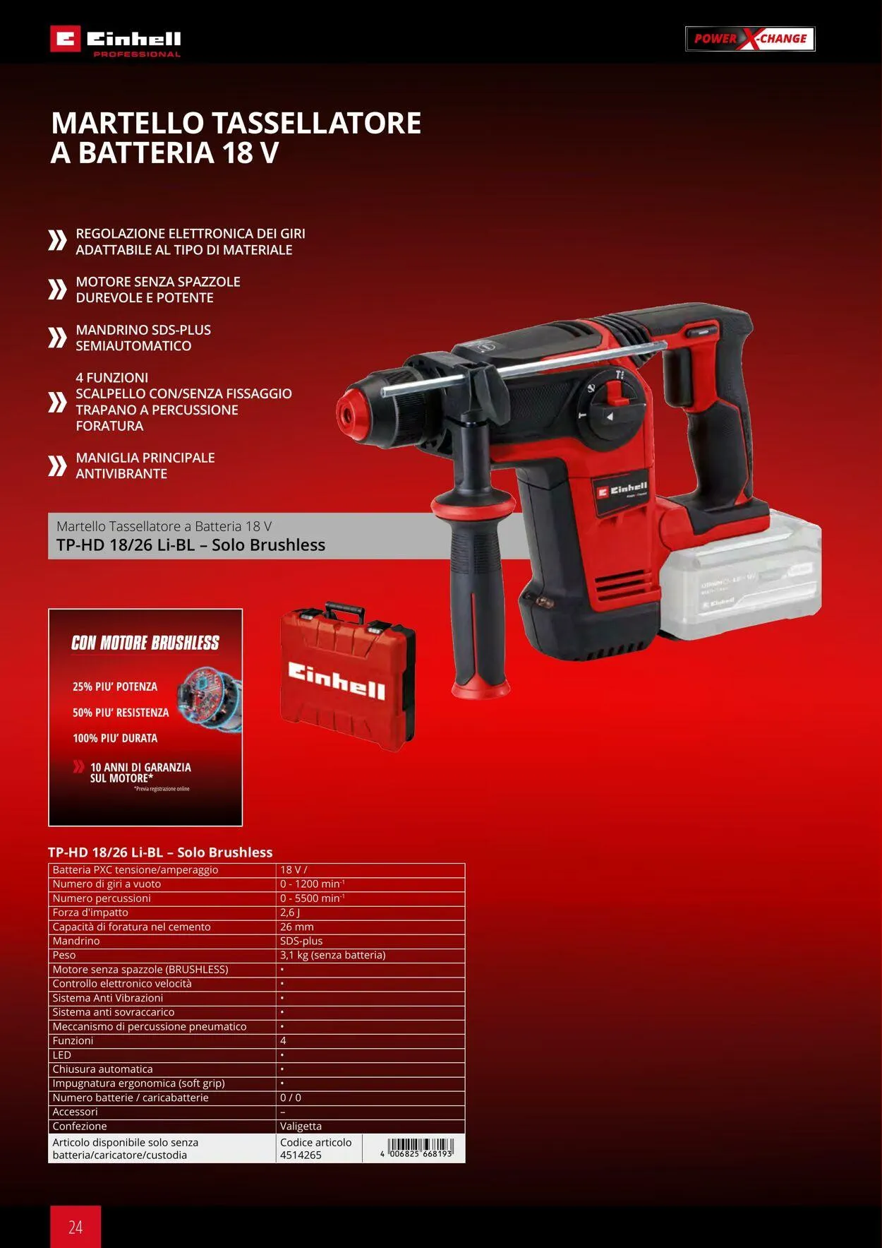 Einhell da 17 giugno a 17 dicembre di 2025 - Pagina del volantino 24