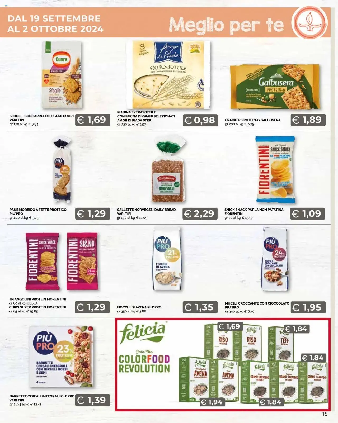 Le buone abitudini Mercatò Big da 19 settembre a 2 ottobre di 2024 - Pagina del volantino 15