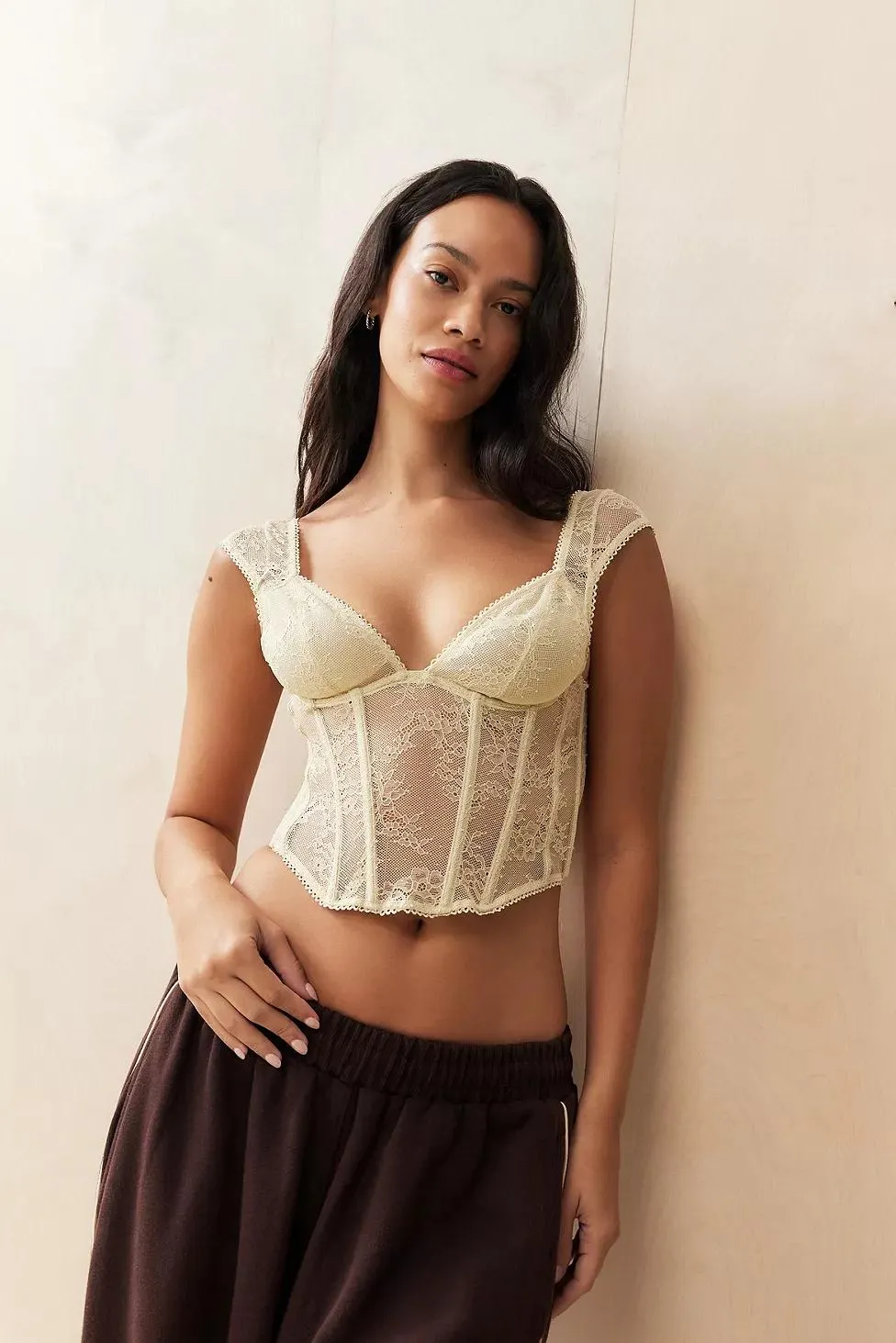 Out From Under Amor Lace Corset Top