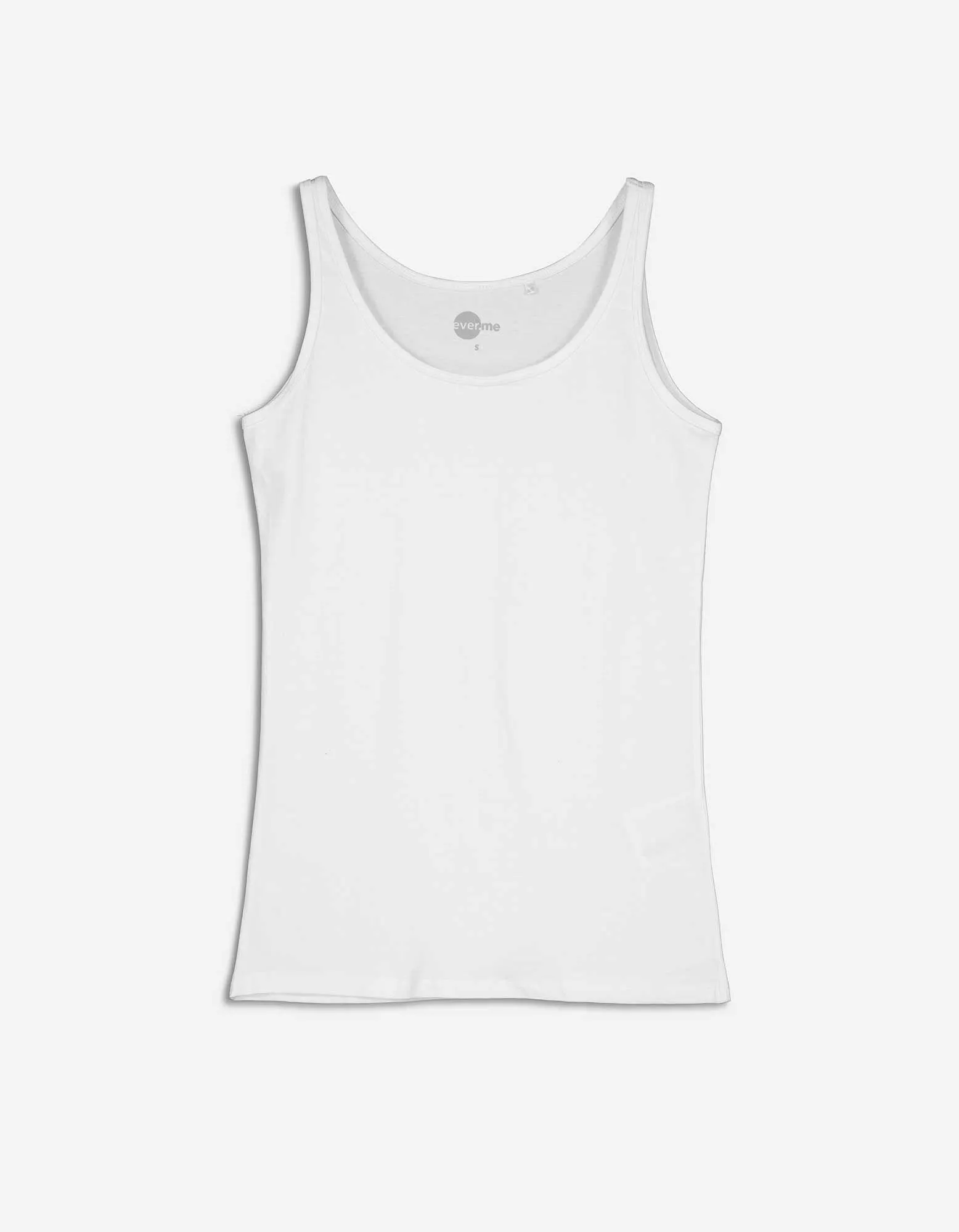 Top - Percentuale di tessuto elasticizzato - bianco