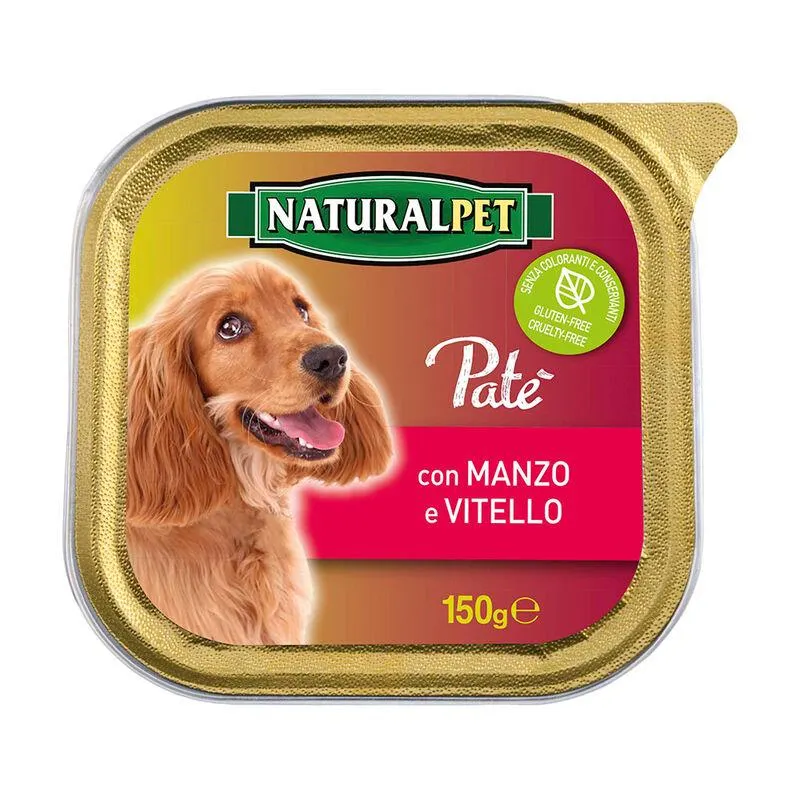 Naturalpet Dog Adulto Paté con Manzo e Vitello 150 gr