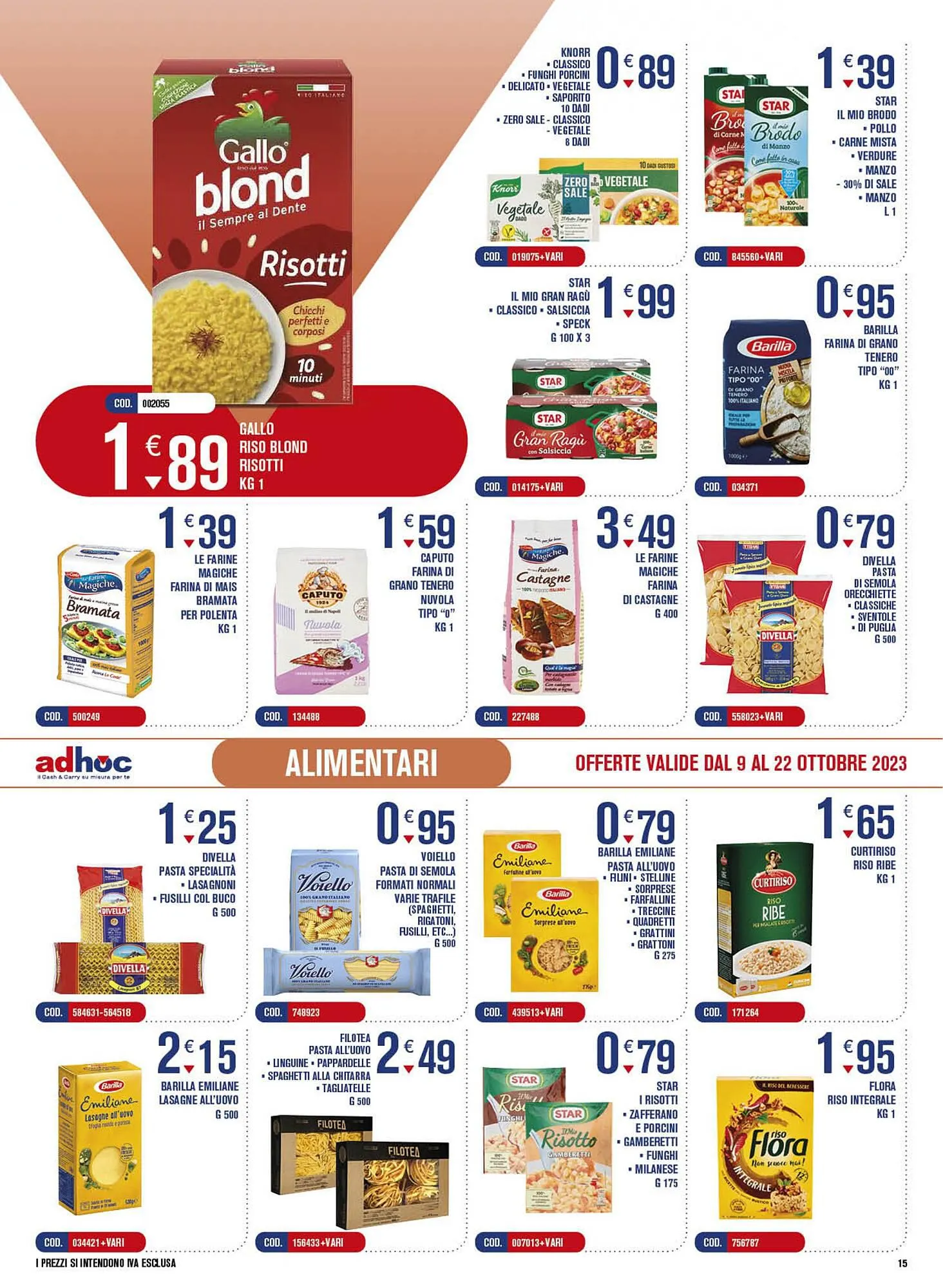Volantino Adhoc da 9 ottobre a 22 ottobre di 2023 - Pagina del volantino 15