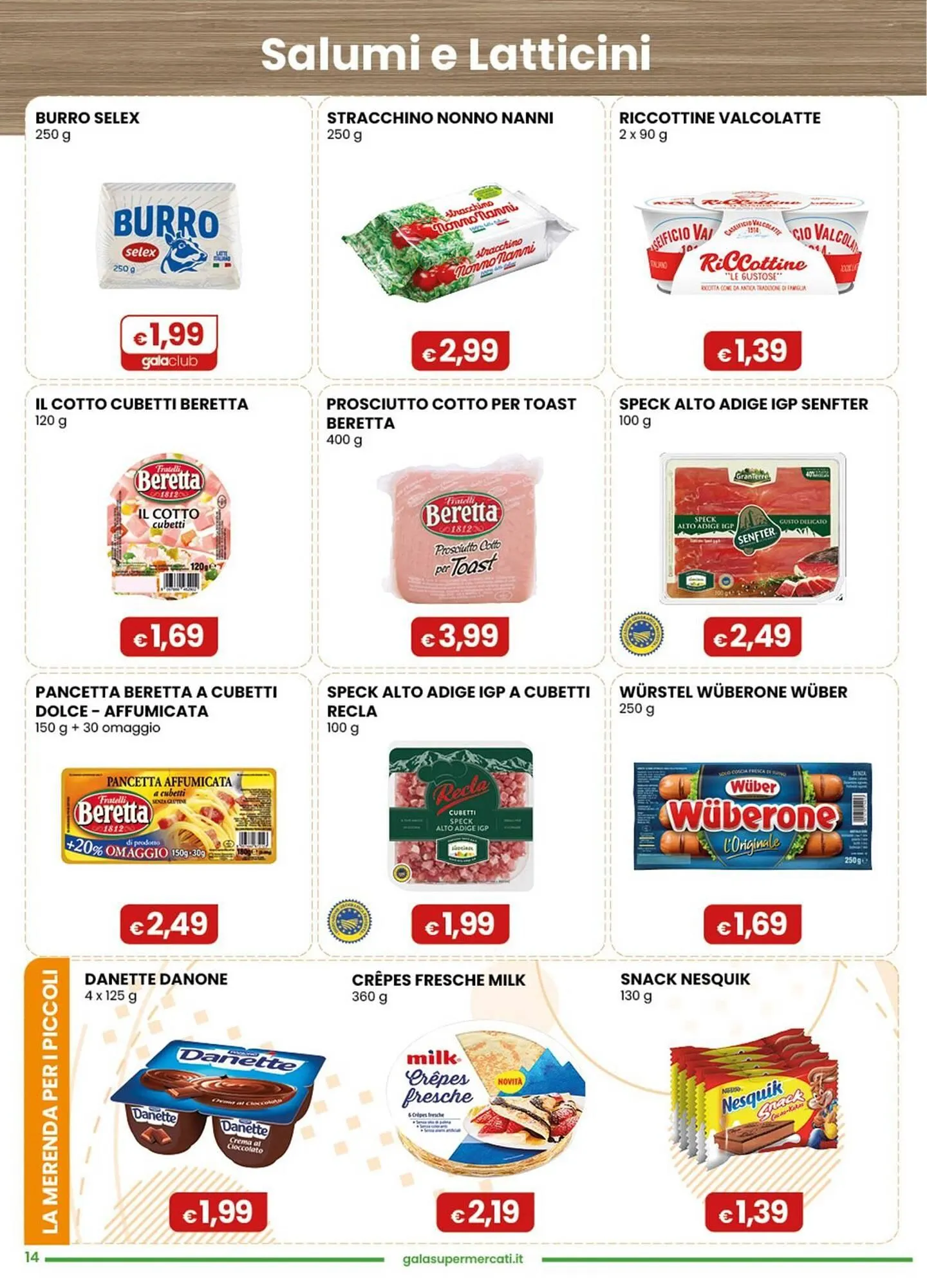 Volantino Gala Supermercati da 25 febbraio a 10 marzo di 2026 - Pagina del volantino 14