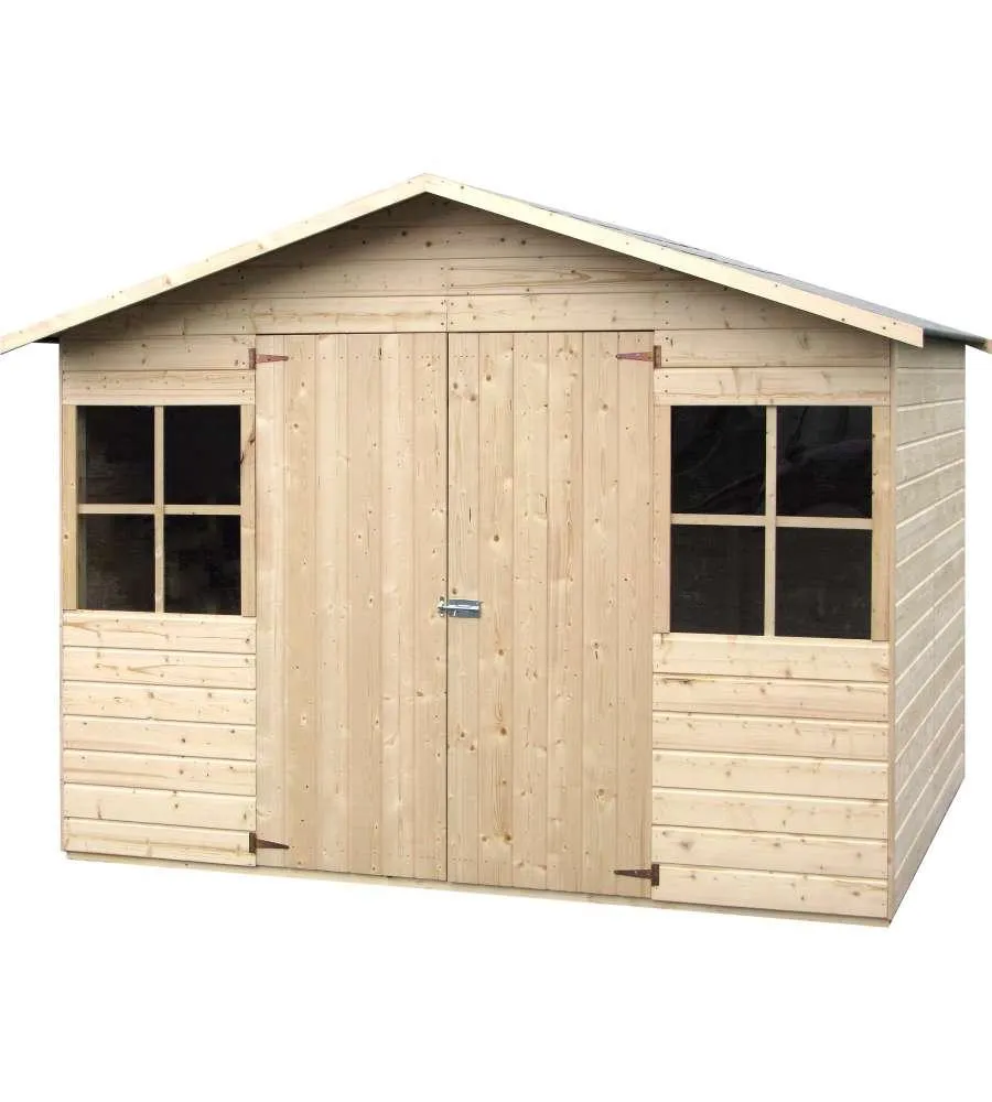 CASETTA IN LEGNO DA GIARDINO DECOR ET JARDIN "LOPUN" RETTANGOLARE, 289X202X210 CM