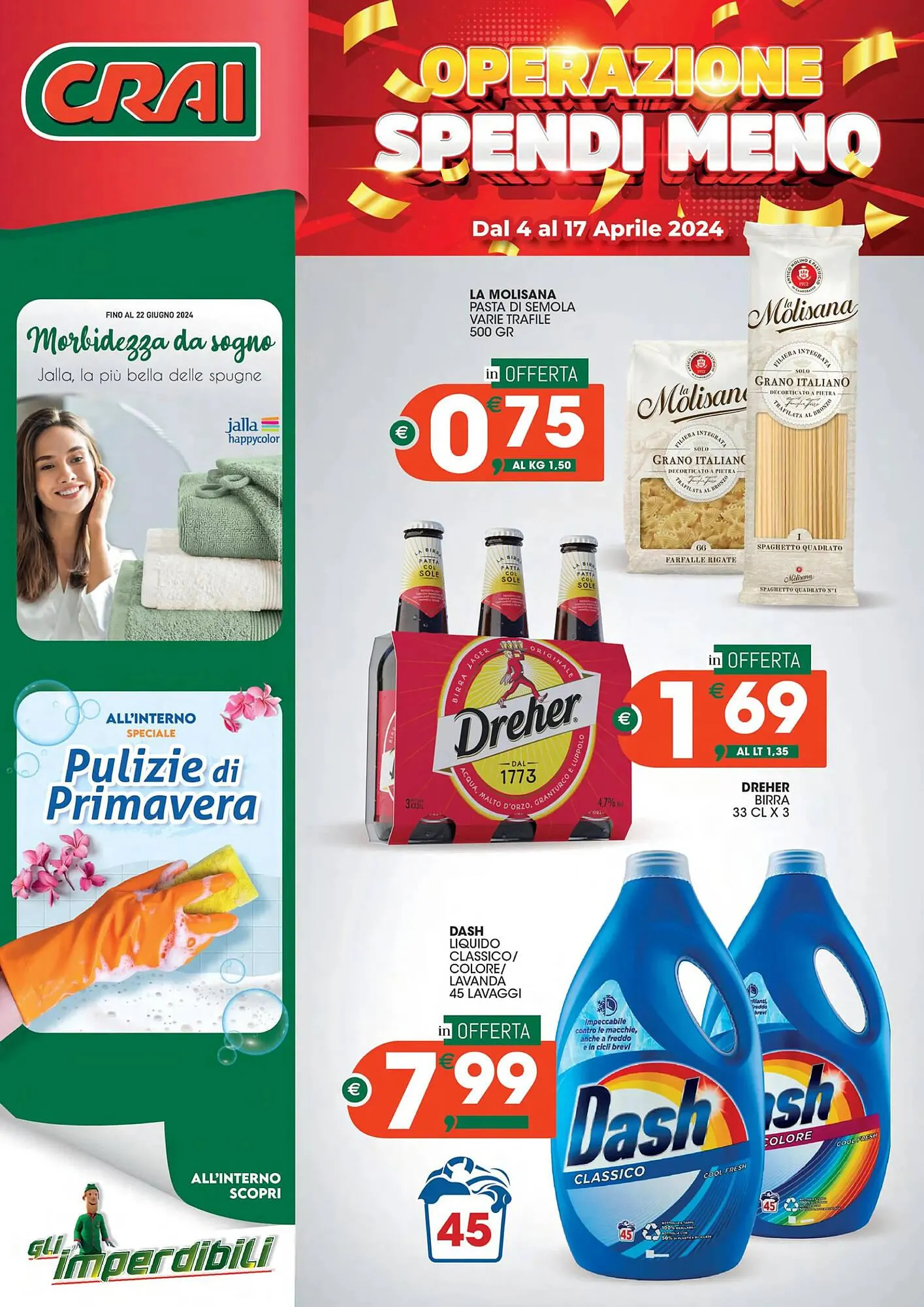 Volantino Crai da 4 aprile a 17 aprile di 2024 - Pagina del volantino 1