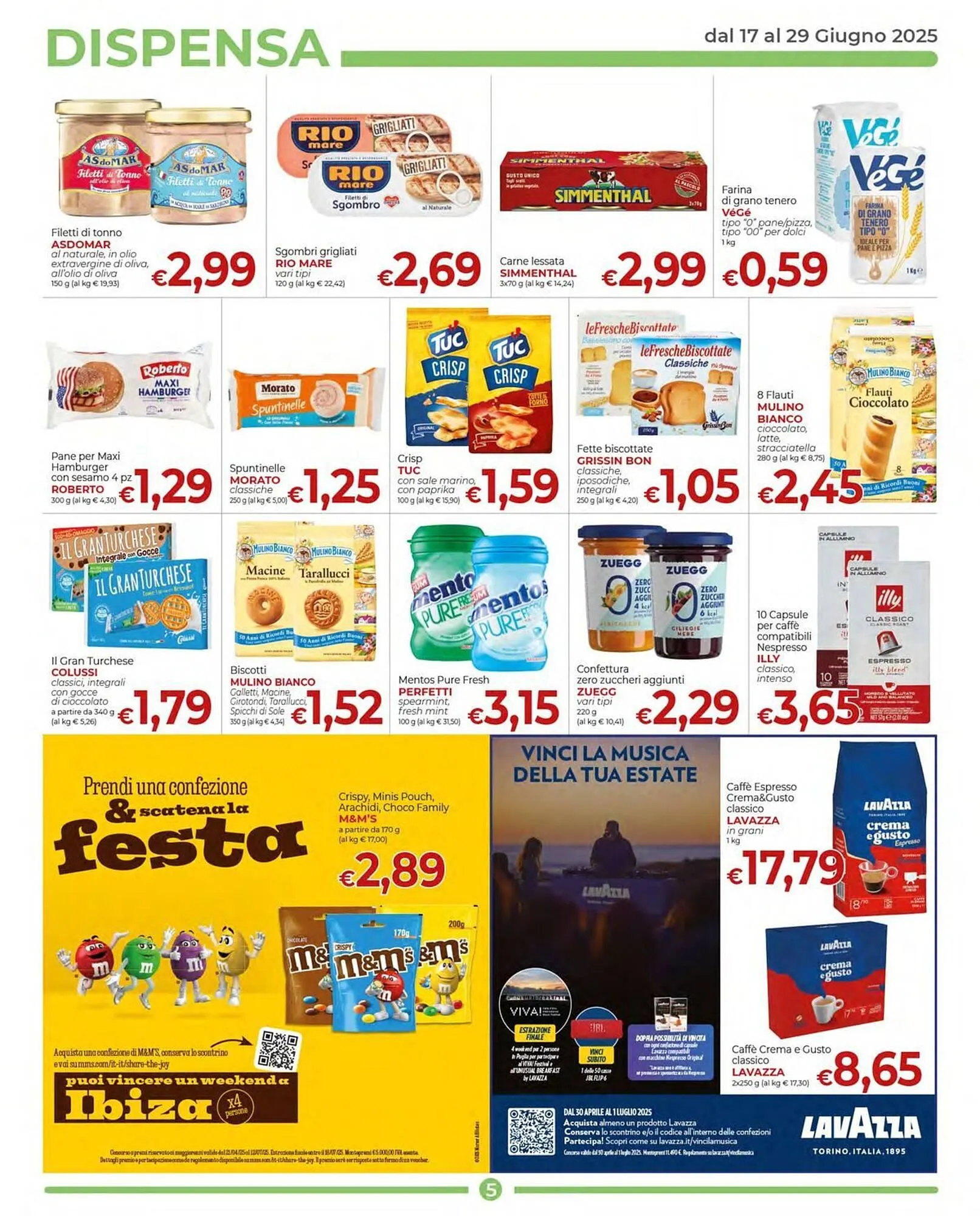 Volantino Supermercati Nonna Isa da 17 giugno a 29 giugno di 2025 - Pagina del volantino 5