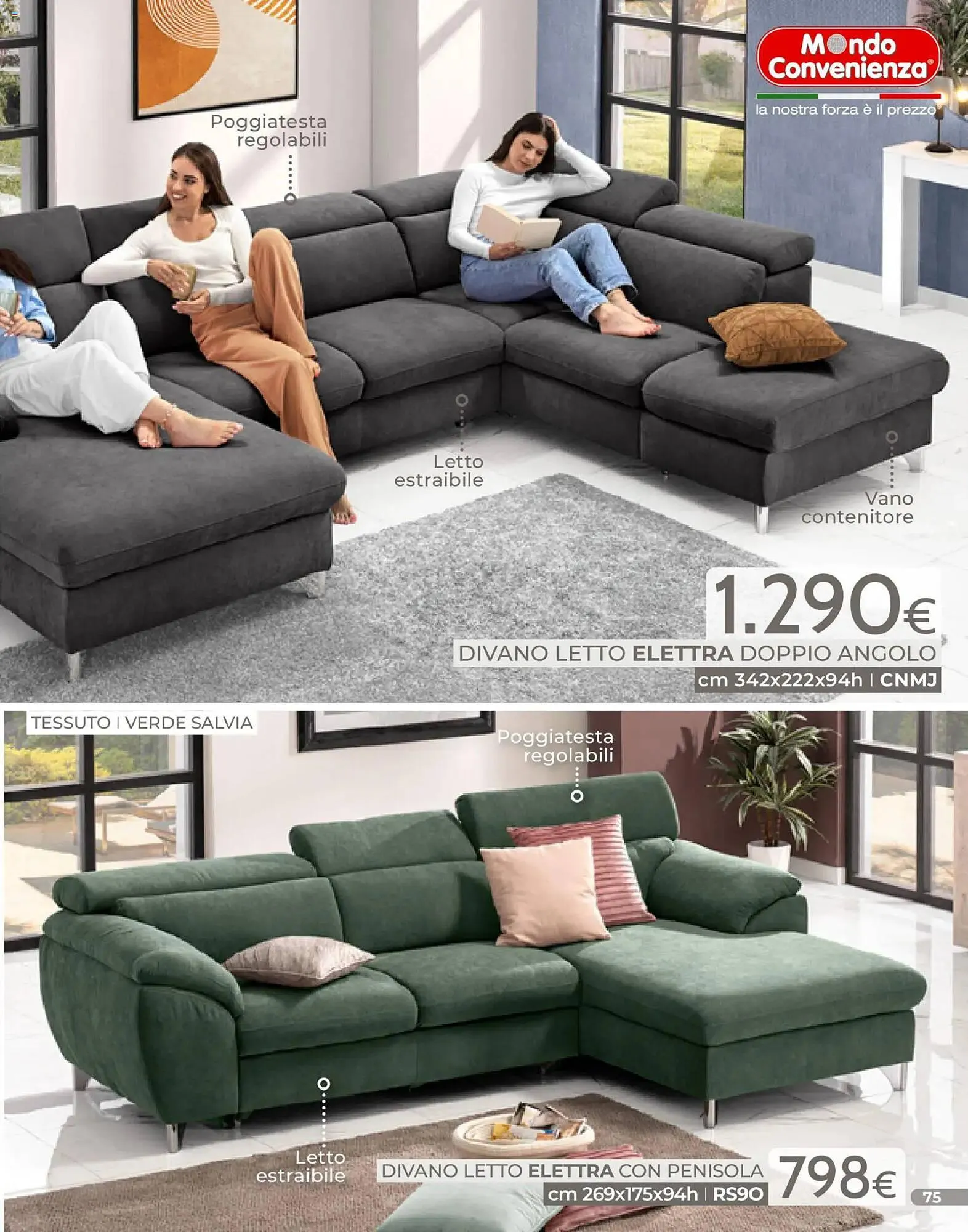 Volantino Mondo Convenienza da 4 gennaio a 31 gennaio di 2026 - Pagina del volantino 75