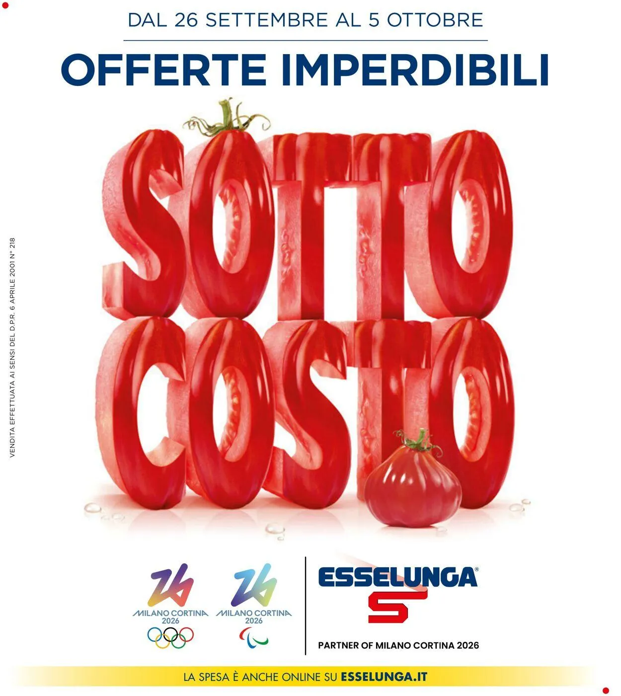 Esselunga Volantino attuale da 8 ottobre a 22 ottobre di 2025 - Pagina del volantino 1